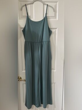 Rae Mode Sleeveless Wide-Leg Jumpsuit in Dusty Teal - Size 1X *NWOT